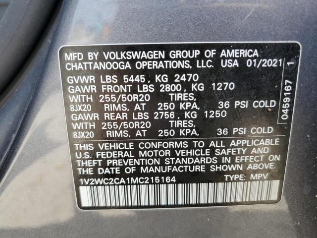 VOLKSWAGEN ATLAS CROSS SPORT SE 2021
