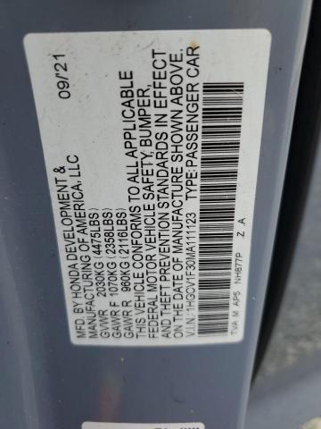 HONDA ACCORD SPORT 2021