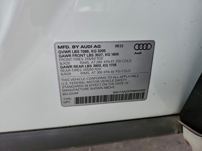 AUDI E-TRON SPORTBACK PREMIUM 2022