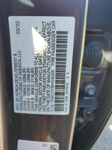 HONDA ACCORD EXL 2022