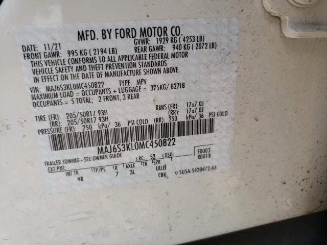 FORD ECOSPORT TITANIUM 2021