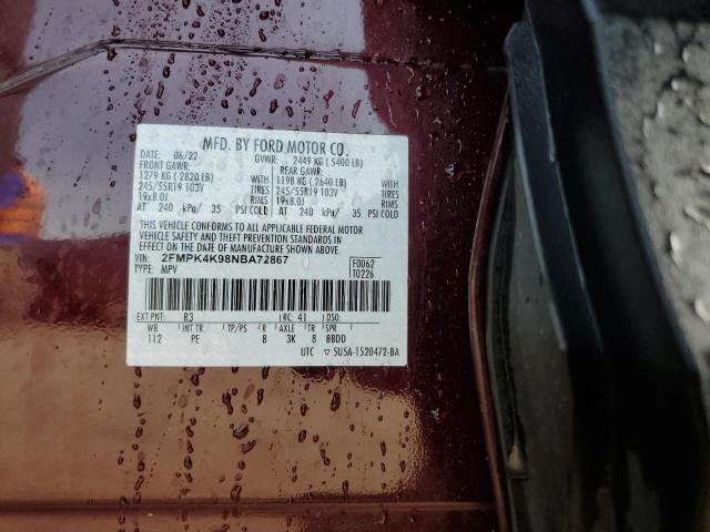 FORD EDGE TITANIUM 2022