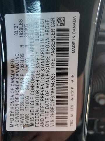 HONDA CIVIC LX 2021