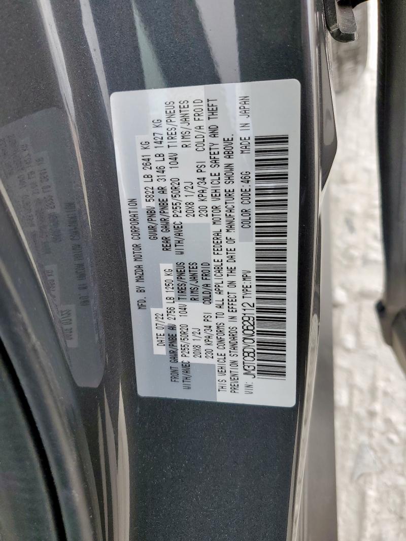MAZDA CX-9 GRAND TOURING 2022