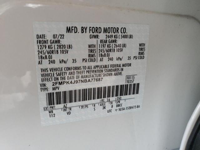 FORD EDGE SEL 2022