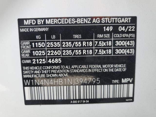 MERCEDES-BENZ GLA 250 4MATIC 2022
