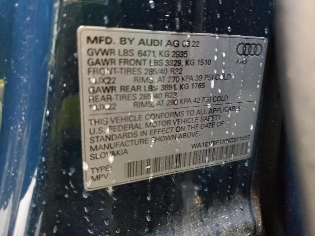AUDI Q8 PREMIUM PLUS S-LINE 2022