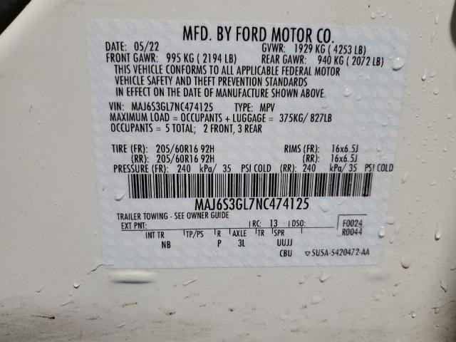 FORD ECOSPORT SE 2022