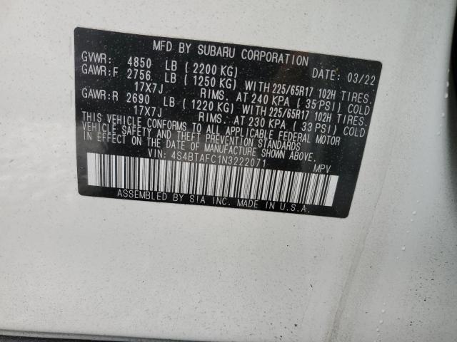 SUBARU OUTBACK PREMIUM 2022