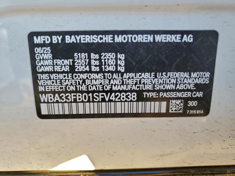 BMW 4 SERIES 4D SEDAN 430I GC XDRIVE MSPORT 2025