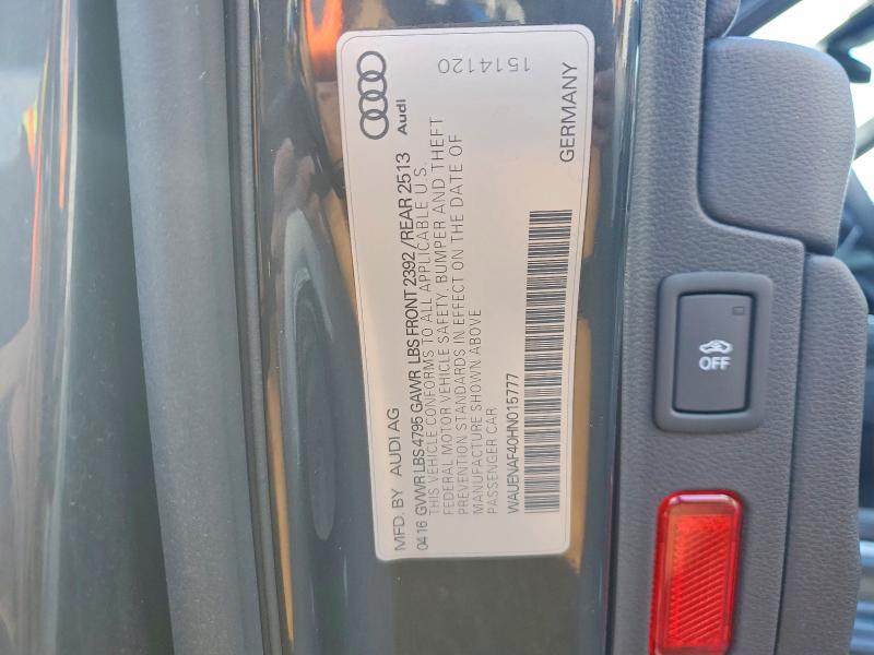 AUDI A4 PREMIUM PLUS 2016
