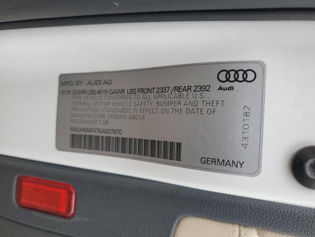 AUDI A4 PREMIUM PLUS 2019