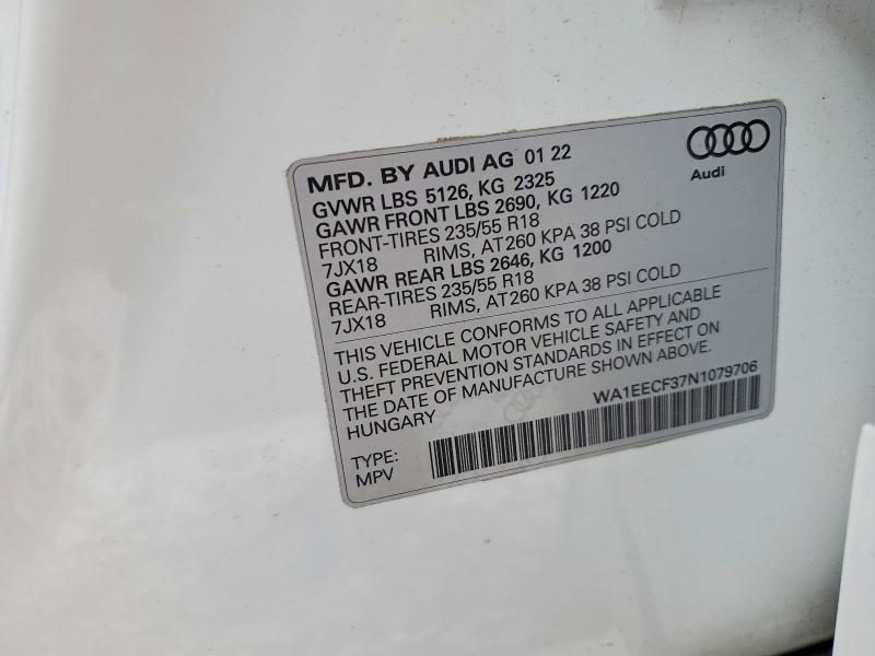AUDI Q3 PREMIUM PLUS S LINE 45 2022