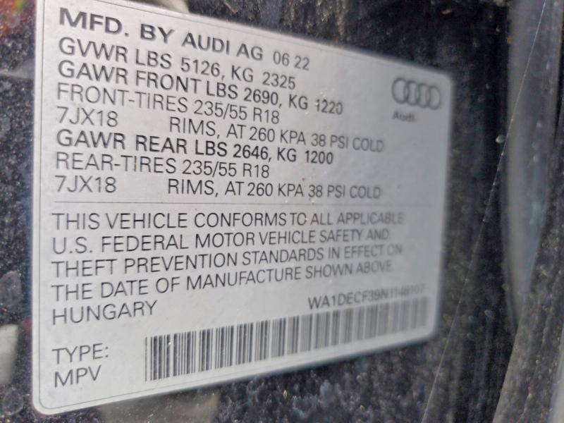 AUDI Q3 PREMIUM S LINE 45 2022