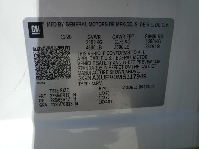 CHEVROLET EQUINOX LT 2021