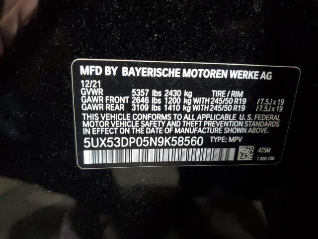 BMW X3 XDRIVE30I 2021