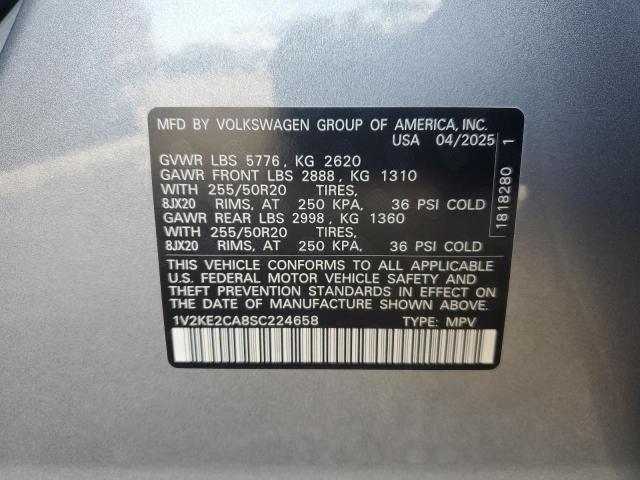 VOLKSWAGEN ATLAS CROSS SPORT SE 2025