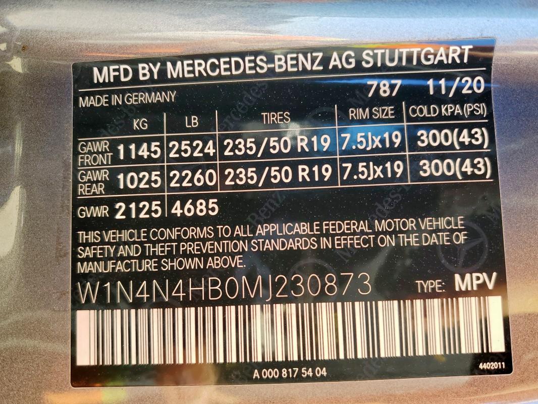 MERCEDES-BENZ GLA 250 4MATIC 2020