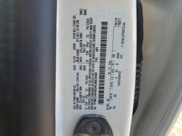 FORD ESCAPE SEL 2022