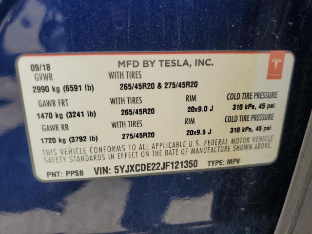 TESLA MODEL X 2018