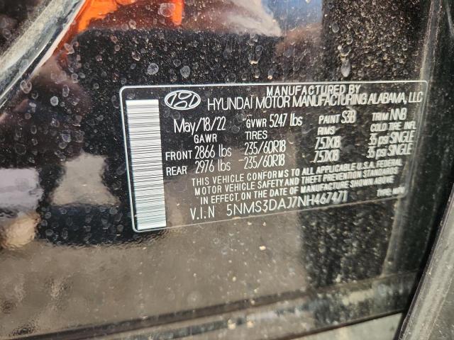 HYUNDAI SANTA FE SEL 2022