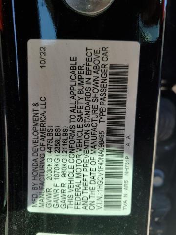 HONDA ACCORD SPORT SE 2022